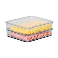 Porta Frios Empilhável Cinquetti - Pote Transparente com Tampa para Presunto e Queijo - imagem 2