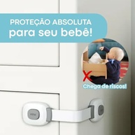 Travas de Segurança Infantil Adesivas – Proteja Armários e Gavetas com Facilidade (Kit 2 Peças) - imagem 3