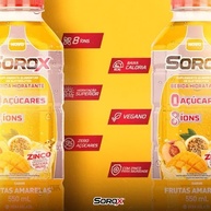 Sorox Frutas Amarelas Bebida Hidratante Zero Açúcar com 8 Íons e Zinco para Imunidade, Baixa Caloria, Eletrolitos para Hidratação e Energia, Refrescante e Nutritiva 550ml - imagem 4