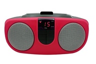 Sylvania SRCD243M-RED Boombox CD Portátil Vermelho com Rádio AM/FM - imagem 2