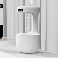 Umidificador Difusor de Ar com Relógio Digital 800ml - Água Anti-Gravidade Gotas - imagem 3