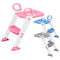 Assento Redutor Infantil com Escada - Conforto e Segurança no Banheiro (Rosa) - imagem 1