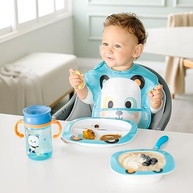 Babador Com Bolso Bubazoo Panda Impermeável com Fecho Velcro - imagem 3