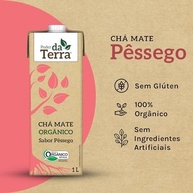 PODER DA TERRA - Mate Orgânico com Pêssego - Bebida Natural, Sem Conservantes, Sem Glúten - Ingredientes Naturais - 1L - imagem 3