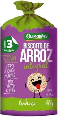 Biscoito de Arroz Integral com Linhaça 80g - imagem 1
