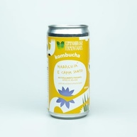 Kombucha de maracujá com capim santo; gaseificação natural/lata 269 ml - imagem 3