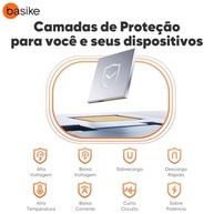 Power Bank Basike 20000mAh: Carregador Portátil Rápido 22.5W com Cabos Integrados (iPhone/Android) - imagem 5