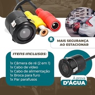 Câmera de Ré Universal Borboleta Colorida com Visão Noturna - Estacione com Segurança! - imagem 4