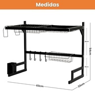 Escorredor de Louça Suspenso em Aço com Porta Talheres - Organize sua Cozinha com Estilo e Praticidade - imagem 4
