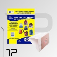 Conjunto 3 Sacos Descartáveis para Aspirador Eletrolux - Compatível com Sonic, One, Trio, Max-Trio Go, Ingênio e Twenty - imagem 5