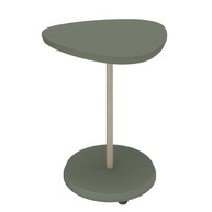 Mesa de Apoio Triangular MDF 25mm com Pés Dourados - Design Moderno Menta | Artely - imagem 1