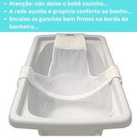 Rede de Proteção para Banho do Bebê 0-18 Meses | Segurança e Conforto com Design Ergonômico 55x68cm - imagem 3