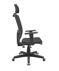 Cadeira Presidente Brizza Giratória com Encosto BackSystem, Braços 3D e Apoio de Cabeça - Conforto e Ergonomia Premium - imagem 3