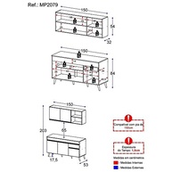 Cozinha Compacta Veneza Gw Multimóveis com Balção e Armários Branca – Design Moderno e Espaço Otimizado - imagem 3