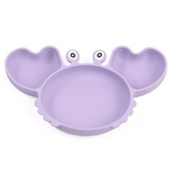 Pratinho Caranguejo com Divisória e Ventosa Silicone - Seguro e Divertido para Bebês | Roxo - imagem 2