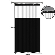 Cortina Box para Banheiro com Visor em PVC 1,38m x 1,98m – Design Moderno e Funcional - imagem 3