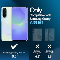 JETech Capa Fosca 3 em 1 para Samsung Galaxy A36 5G: Proteção Completa com 2 Protetores de Tela - imagem 3