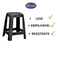 Conjunto com 3 Banquetas Pretas Modernas | Design Ergonômico e Praticidade - imagem 4