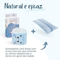 Faixa Térmica com Ervas Naturais para Bebês - Alívio Rápido de Cólica e Gases (Azul) - imagem 4