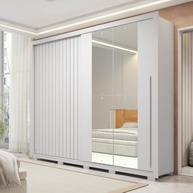 Guarda-Roupa Casal com Espelho 2P+4G Suburban Gold Espresso Móveis Branco - imagem 2