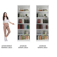 Kit Madesa com 2 Estantes Livreiro 6908 - Branco | Organize com Estilo e Qualidade - imagem 5