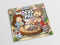 Livro de Colorir Adulto: Colorindo com Deus Pai - Momentos Cute & Comfy de Fé - imagem 3