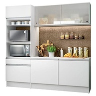 Cozinha Compacta Madesa Topázio com Balcão e Tampo em Branco - Design Moderno e Funcionalidade - imagem 4