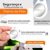 Localizador Inteligente Agold: Encontre Tudo com Bluetooth e Alarme Sonoro | Compatível com Buscar iPhone - imagem 5