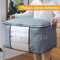 Kit com 6 Bolsas Organizadoras Multiuso com Zíper e Visor Transparente - Dobráveis e Empilháveis | Armazenamento Inteligente para Roupas, Sapatos e Brinquedos - imagem 5