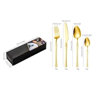 Kit com 24 Peças de Talheres Dourados em Aço Inox – Elegância e Durabilidade para Casa e Restaurante - imagem 3