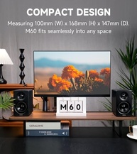 Edifier M60: Som Hi-Res 66W RMS com Bluetooth LDAC e Design Premium - imagem 4