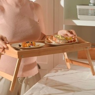 Bandeja com Pés em Bambu Natural - Linha Sense | Design Elegante e Sustentável - imagem 3