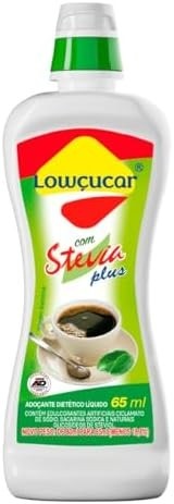 Adoçante Lowçucar Plus com Stevia Líquido 65ml - imagem 1