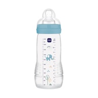 MAM Baby Easy Active 330ml - Mamadeira Ergonômica com Bico Skinsoft Azul para Bebês 4+ Meses - imagem 1