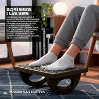 Gshield Apoio Descanso Ergonômico Office Armor com Massageador e Movimento 180° - Preto - imagem 3