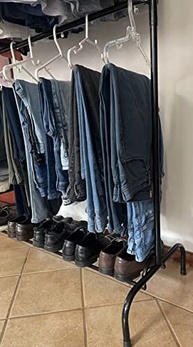 Arara de Roupa 2 Níveis com Sapateira em Aço Reforçado - Organize seu Espaço com Estilo - imagem 3