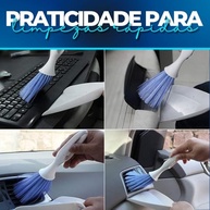 Mini Vassoura de Mão com Pá - Kit de Limpeza Portátil para Carro, Pet e Casa - imagem 3