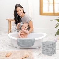 Comfy Cubs - Pacote com 6 Toalhas de Musselina Premium para Bebês | 6 Camadas de Algodão Macio e Absorvente - imagem 3