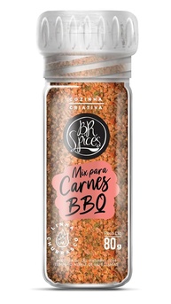 BR Spices Tempero Mix para Carnes BBQ com Moedor 80G - Sabor Profissional no Churrasco - imagem 1