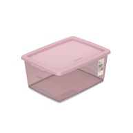 Caixa Organizadora Plástica 15L com Tampa Rosé - Linha My Closet | Organize com Estilo e Praticidade - imagem 1