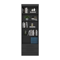 Livreiro Multiuso com 2 Gavetas em Preto - Organize com Estilo e Praticidade - imagem 5
