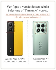 Capa Xiaomi Poco X7 Pro 5G Premium: Proteção Total com Janela Deslizante e Suporte Integrado - Preto - imagem 3