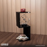 Mesa Cabeceira S 24x24x60cm - Design Moderno para Quarto com Acabamento Preto - imagem 3