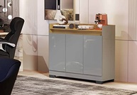 Rack Aparador com 3 Portas para Sala, Escritório ou Cantinho Café - Design Retro Moderno - imagem 3