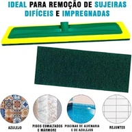 Rodo Abrasivo Refil com Esponja 26 cm - Limpeza Profunda para Pisos, Azulejos e Piscinas - Kit com 4 Unidades - imagem 4