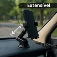 Suporte de Celular para Carro com Ventosa Reforçada: Fixação Segura no Painel e Trava Antiqueda - imagem 5