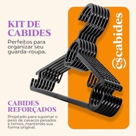 Kit com 50 Cabides Reforçados Antideslizantes - Organize seu Guarda-Roupa com Estilo e Praticidade - imagem 5