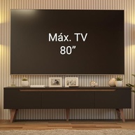 Rack para TV com Pés Palito Reims - Design Moderno e Resistente da Madesa - imagem 3