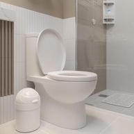 Assento Sanitário Almofadado Branco com Tampa - Conforto e Estilo para Seu Banheiro - imagem 2
