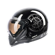 Capacete Aberto Peels F-21 North Moto Preto/Grafite com Queixeira Removível - Estilo e Segurança - imagem 2